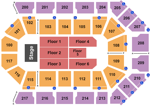Dignity Health Arena Journey Seating Chart